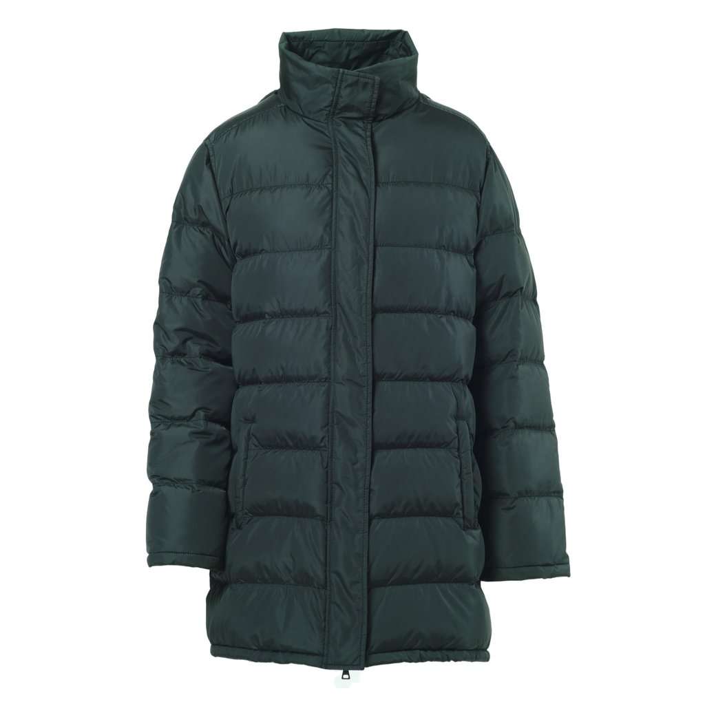 Prada Long Down Coat - '20s Green Good - Front View