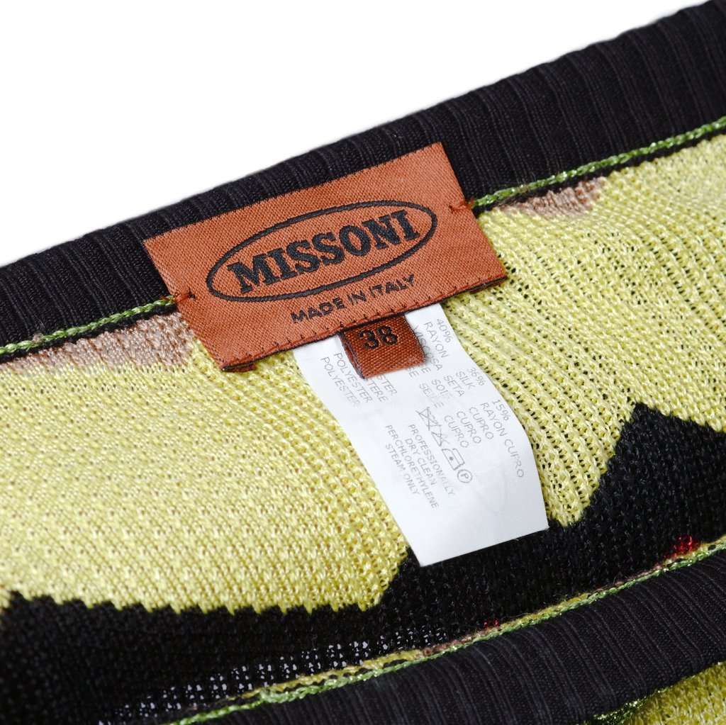Missoni Zigzag Knitted Skirt - '00s MultiColor Good - Box View