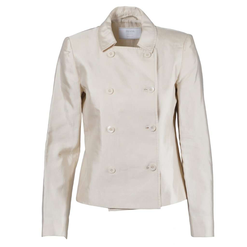Prada Pearl Pink Blazer and Skirt Set - '10s Pink Good - Inside View