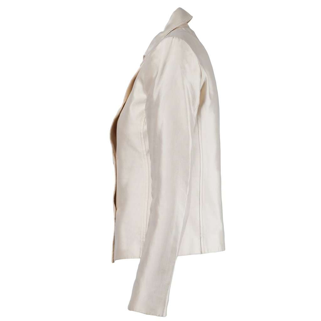 Prada Pearl Pink Blazer and Skirt Set - '10s Pink Good - Model View