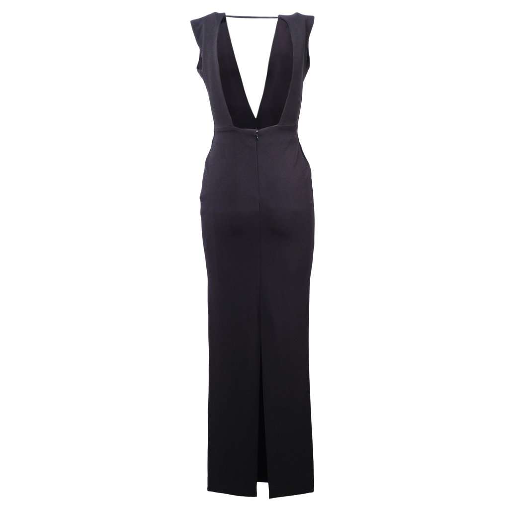 Unsigned Solace London Black Maxi Dress -'10s Black Lace Good - Inside View
