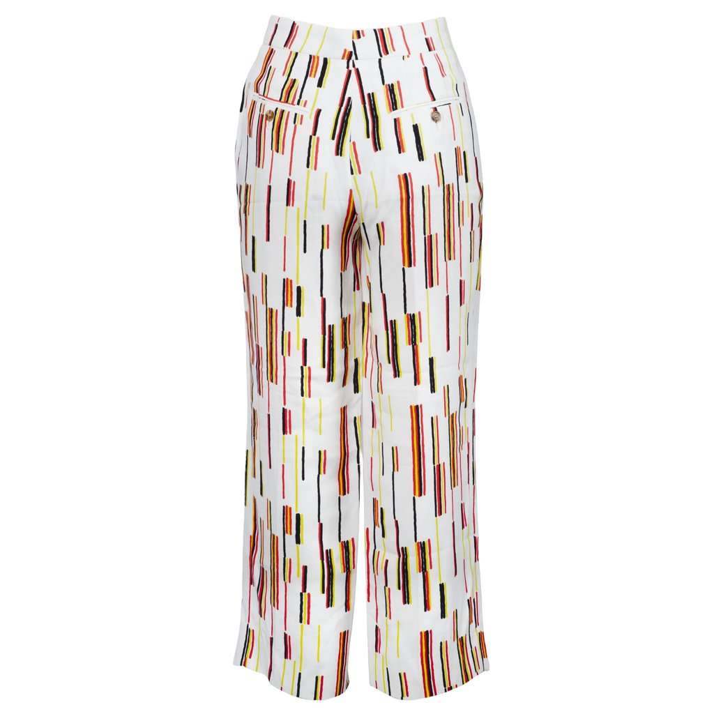 Prada Multicolor Striped Pants -'10s White Good - Inside View