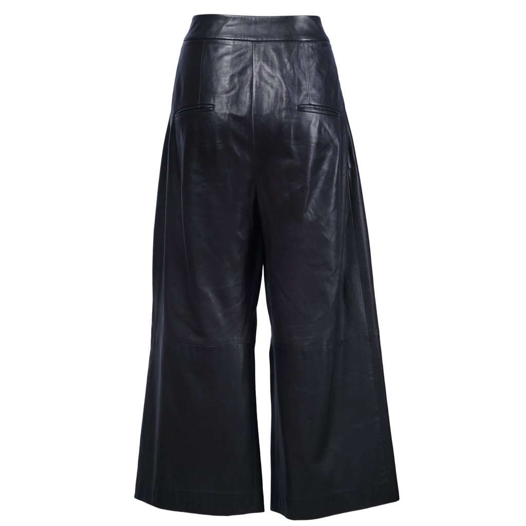 Unsigned Leather Black Pants - '10s Black Leather Good - Inside View