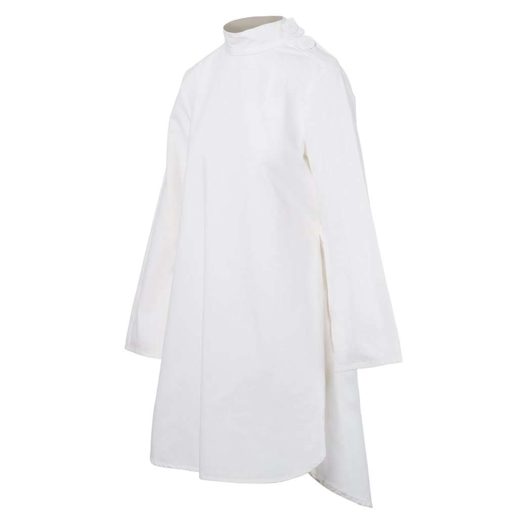 MM6 Maison Margiela White Dress - '10s White Good - Back View