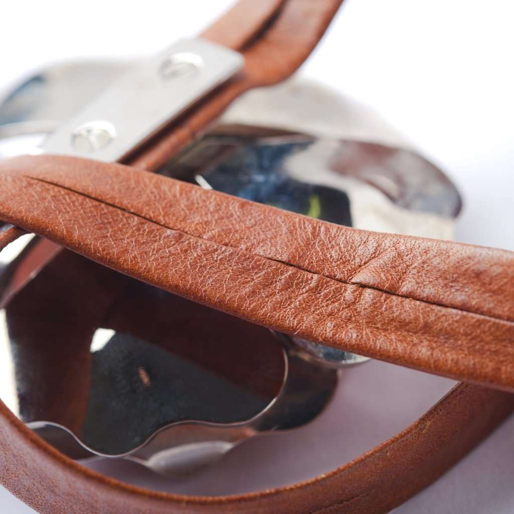 Valentino Flower Tied Brown Leather Belt - '00s Brown Leather Good - Box View
