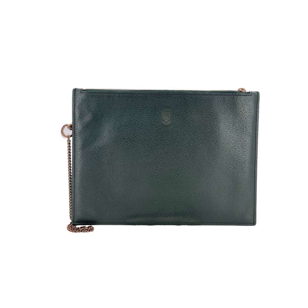 Gucci Clutch Bag Wrist Bag MultiColor Leather Good - Front View
