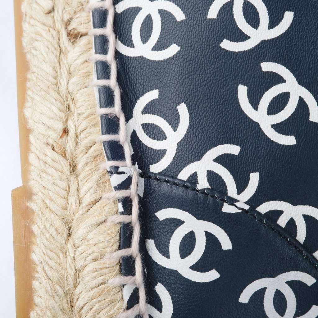 Chanel High Top CC Logo Espadrilles - '10s White Good - Box View