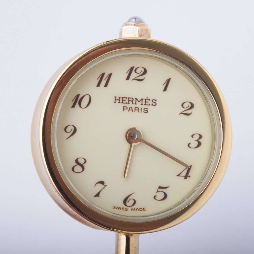 Hermès Secret Watch Pendant Necklace - '80s White Lace Good - Back View