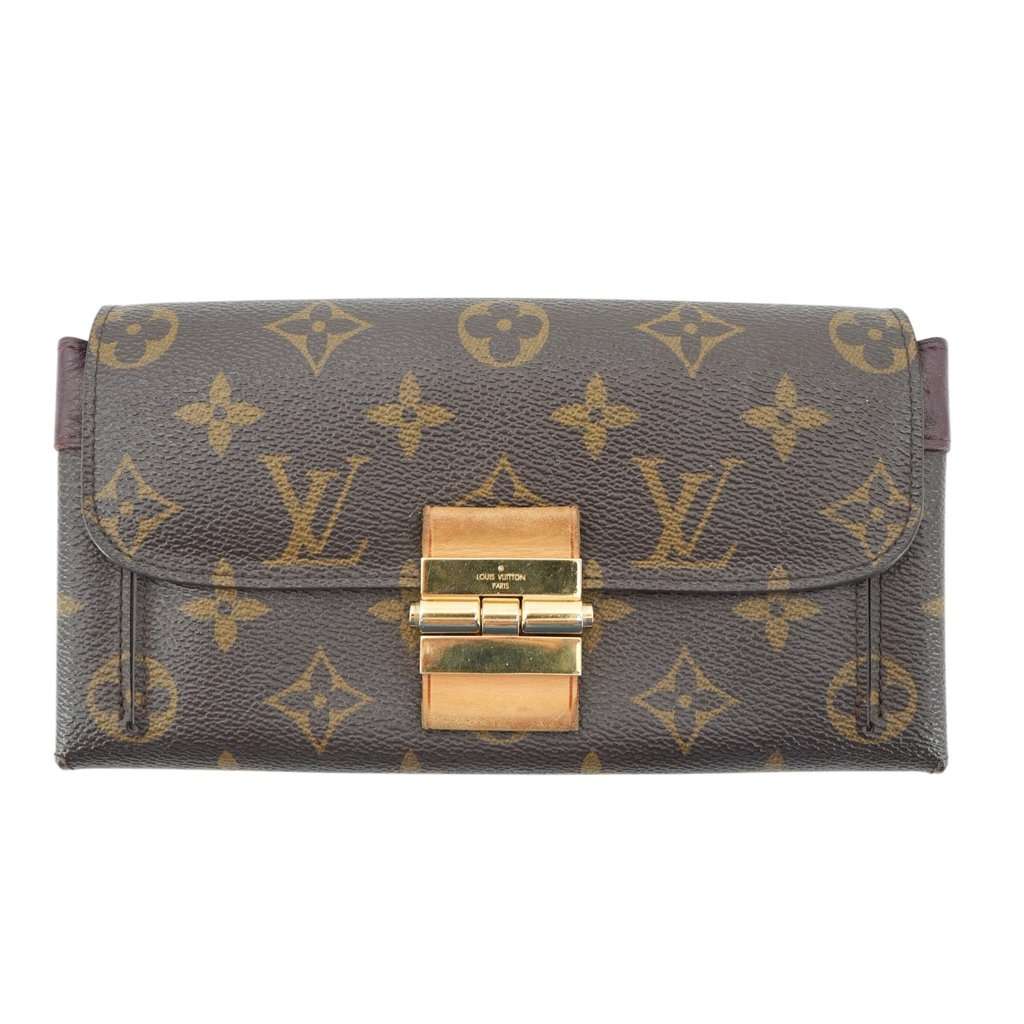 Louis Vuitton Wallet Brown Canvas Good - Front View