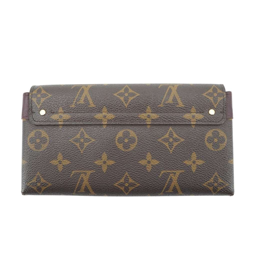 Louis Vuitton Wallet Brown Canvas Good - Back View