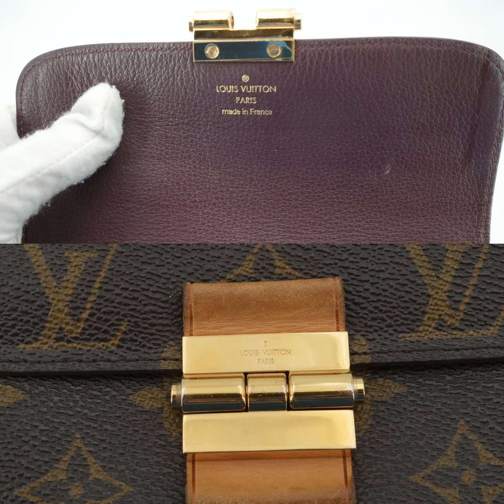 Louis Vuitton Wallet Brown Canvas Good - Model View
