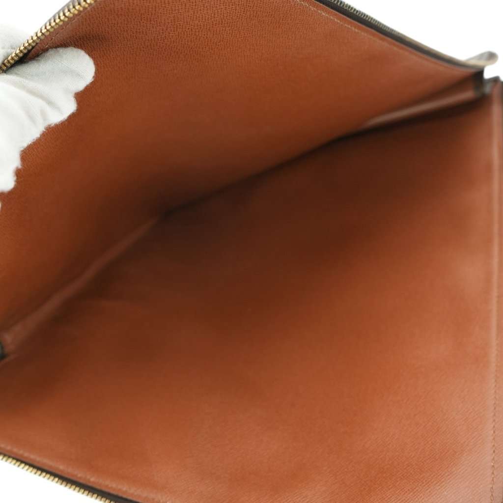 Louis Vuitton Briefcase Vintage Poche Documents Brown Canvas Good - Box View