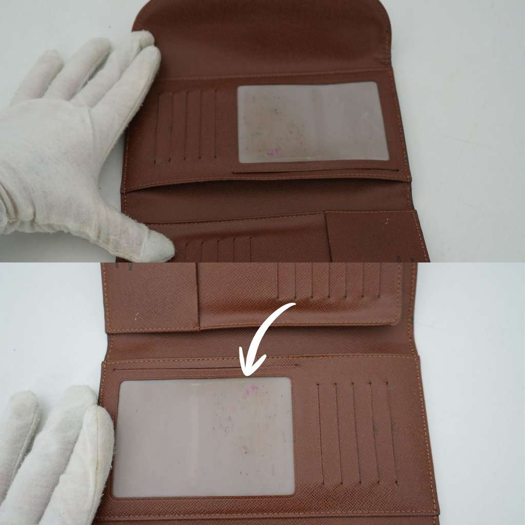 Louis Vuitton Wallet Brown Canvas Good - Model View