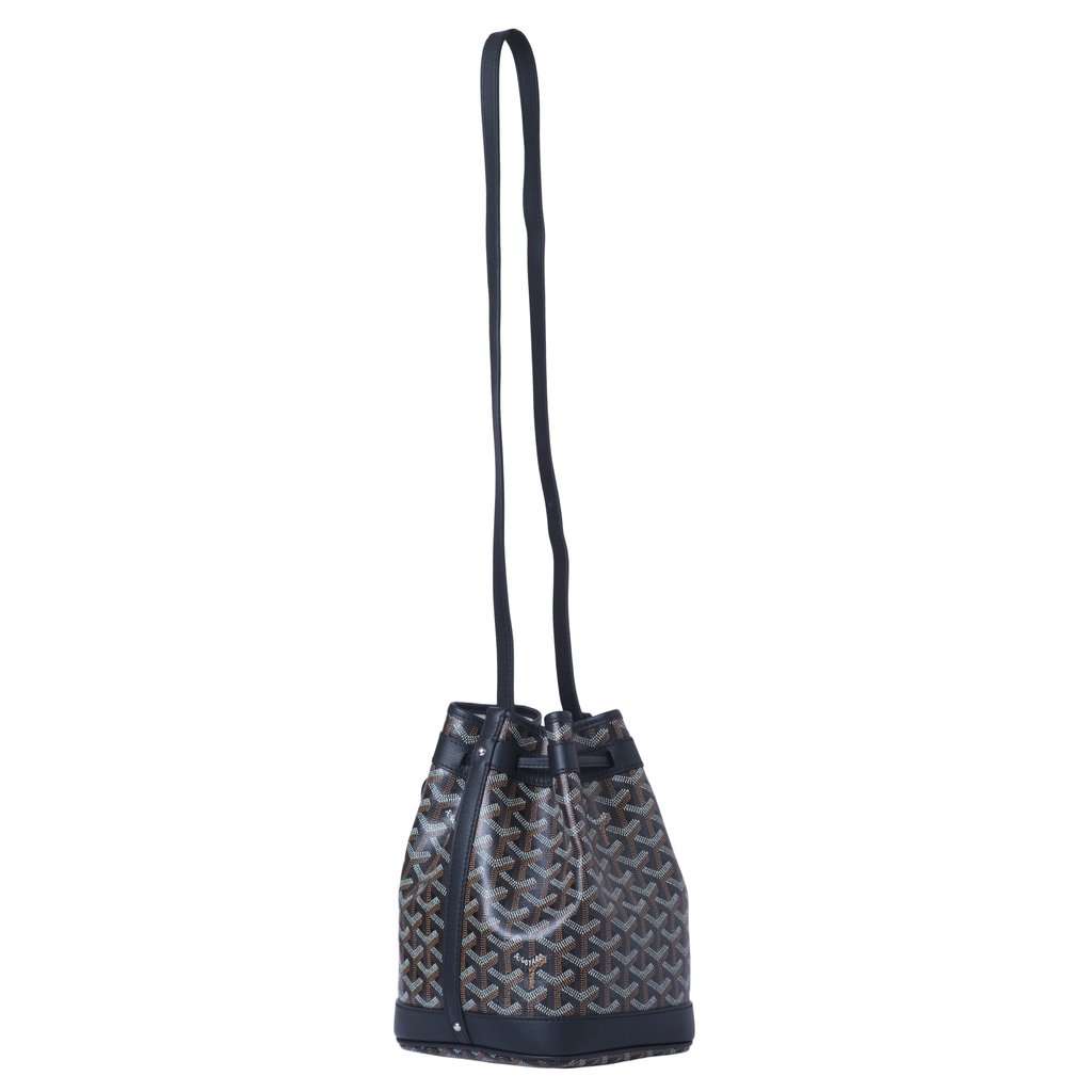 Goyard Goyardine Petit Flot Bucket Bag PM - '10s Black Canvas Good - Inside View