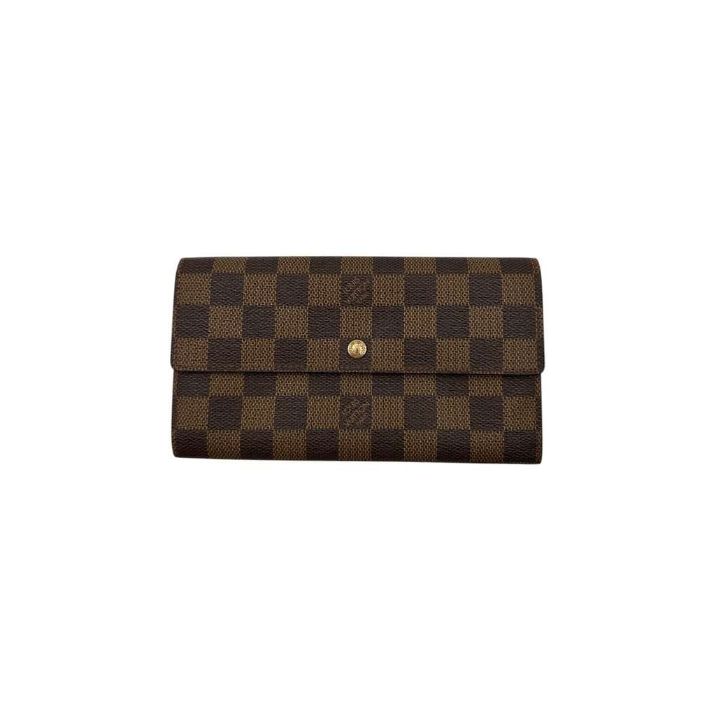 Louis Vuitton Wallet Brown Canvas Good - Back View