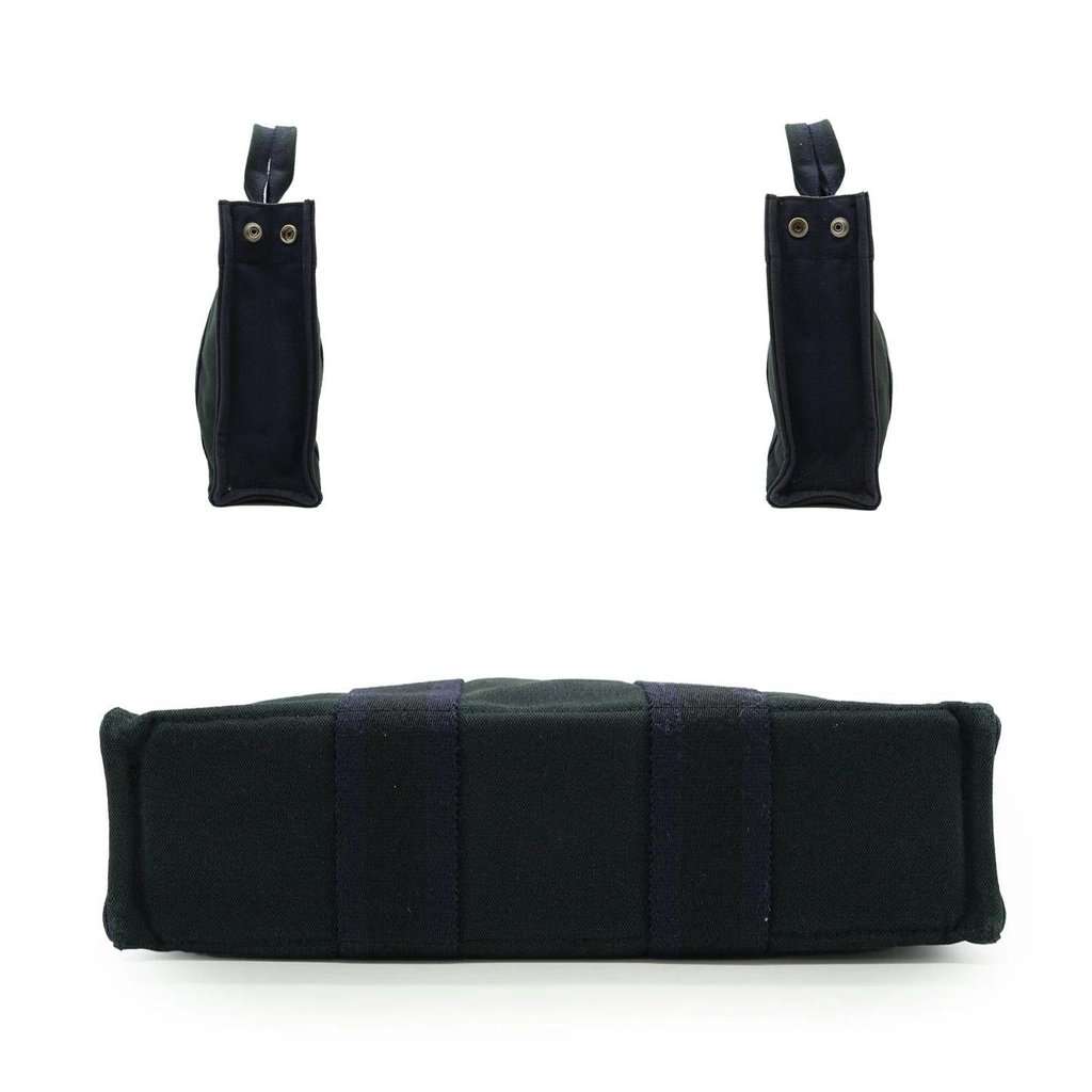 Hermes Handbag Vintage Fourre-Tout Navy Canvas Good - Inside View