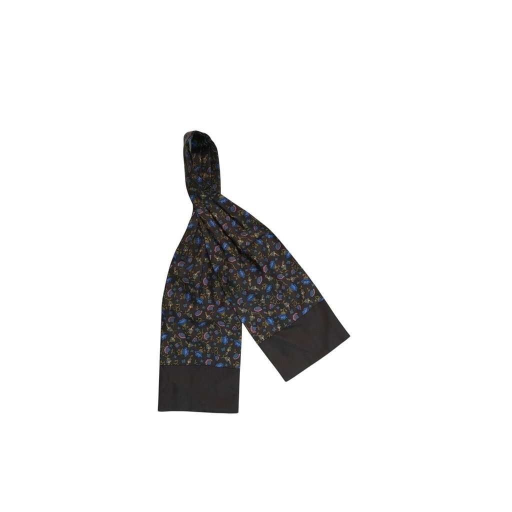 Hermes Scarf Grey Silk Good - Front View