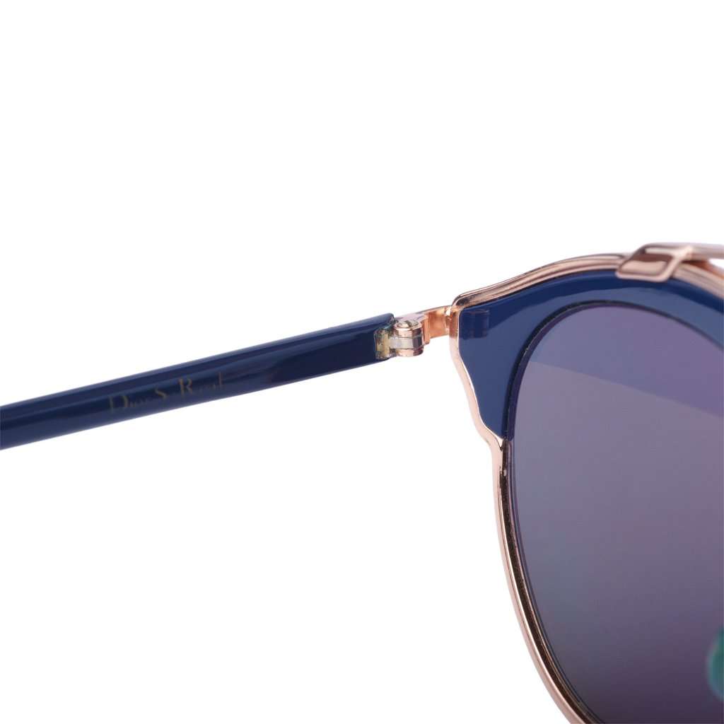 Dior Navy Blue/Two Tone DiorSoReal U5WZJ Aviator Sunglasses - '10s Navy Good - Box View