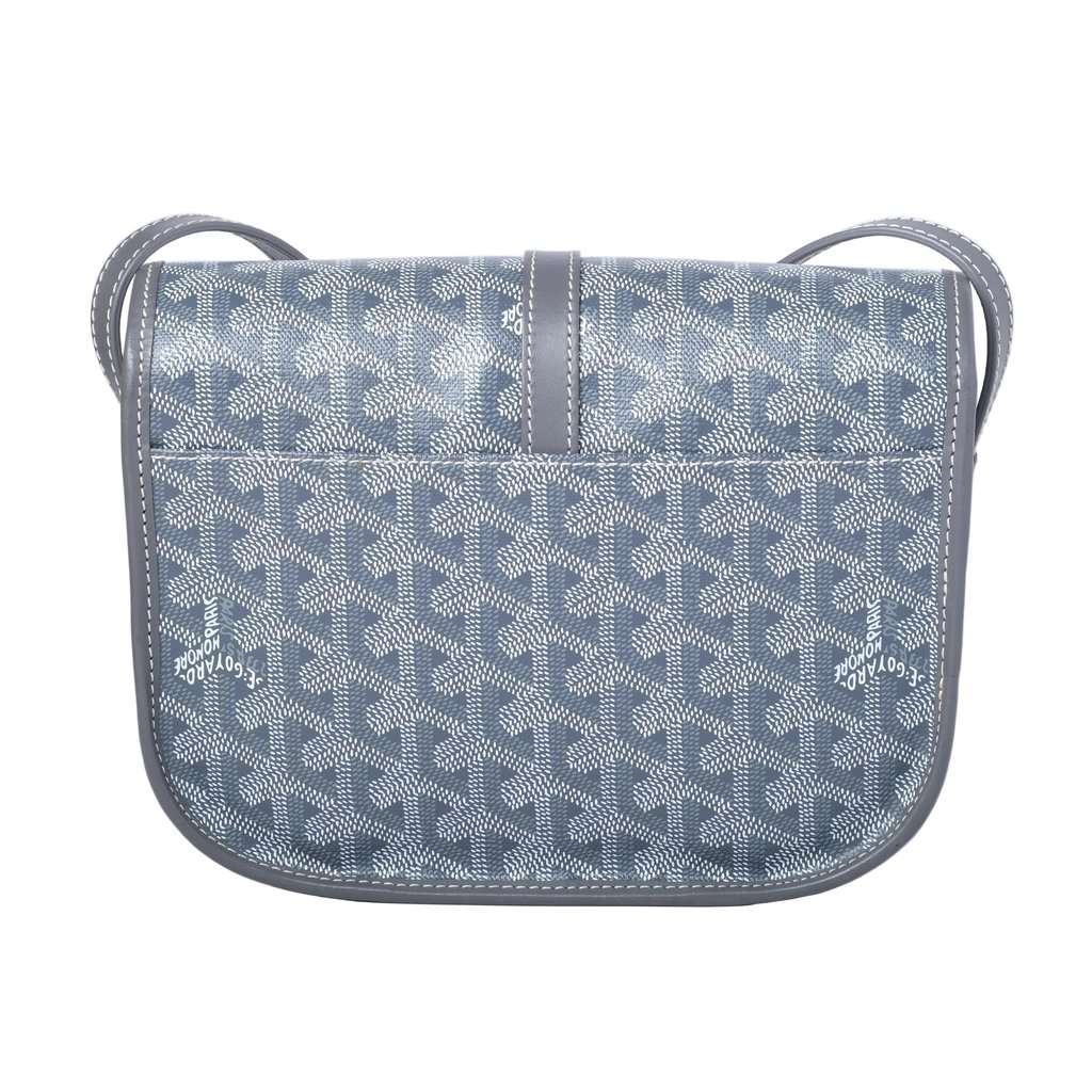 Goyard Belvedere II PM Grey Goyardine Canvas Messenger Bag - '10s Grey Canvas Good - Model View