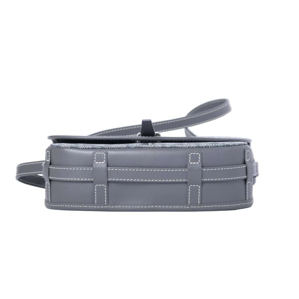 Goyard Belvedere II PM Grey Goyardine Canvas Messenger Bag - '10s Grey Canvas Good - Box View