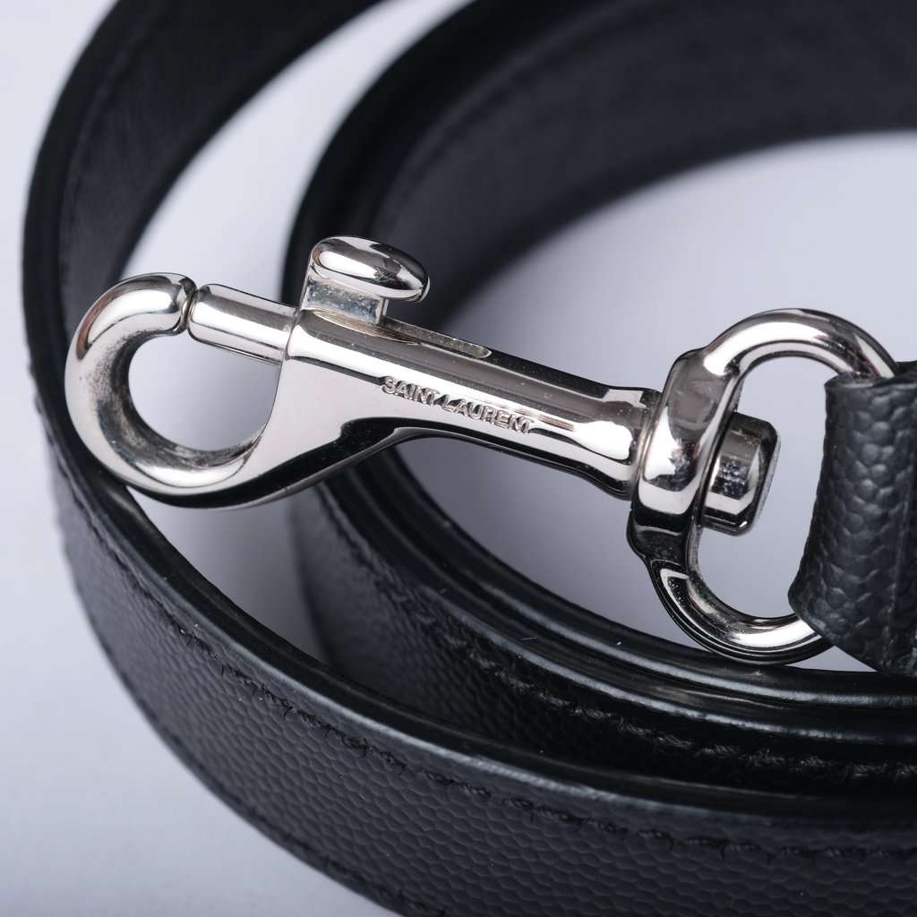 Saint Laurent Museum Black Grained Calfskin Leather Briefcase - '20s Black Leather Good - Box View