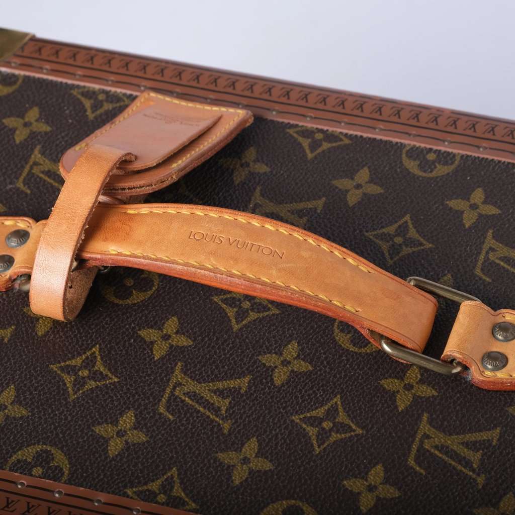 Louis Vuitton Monogram Boite Flacons Beauty Train Trunk Case - '90s Red Canvas Good - Box View