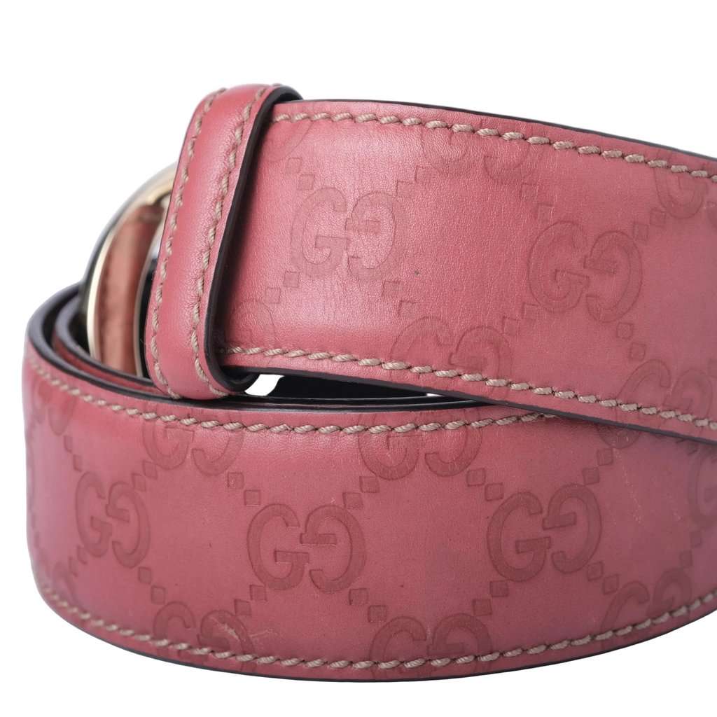 Gucci GG Canvas Belt- '00s Red Canvas Good - Back View