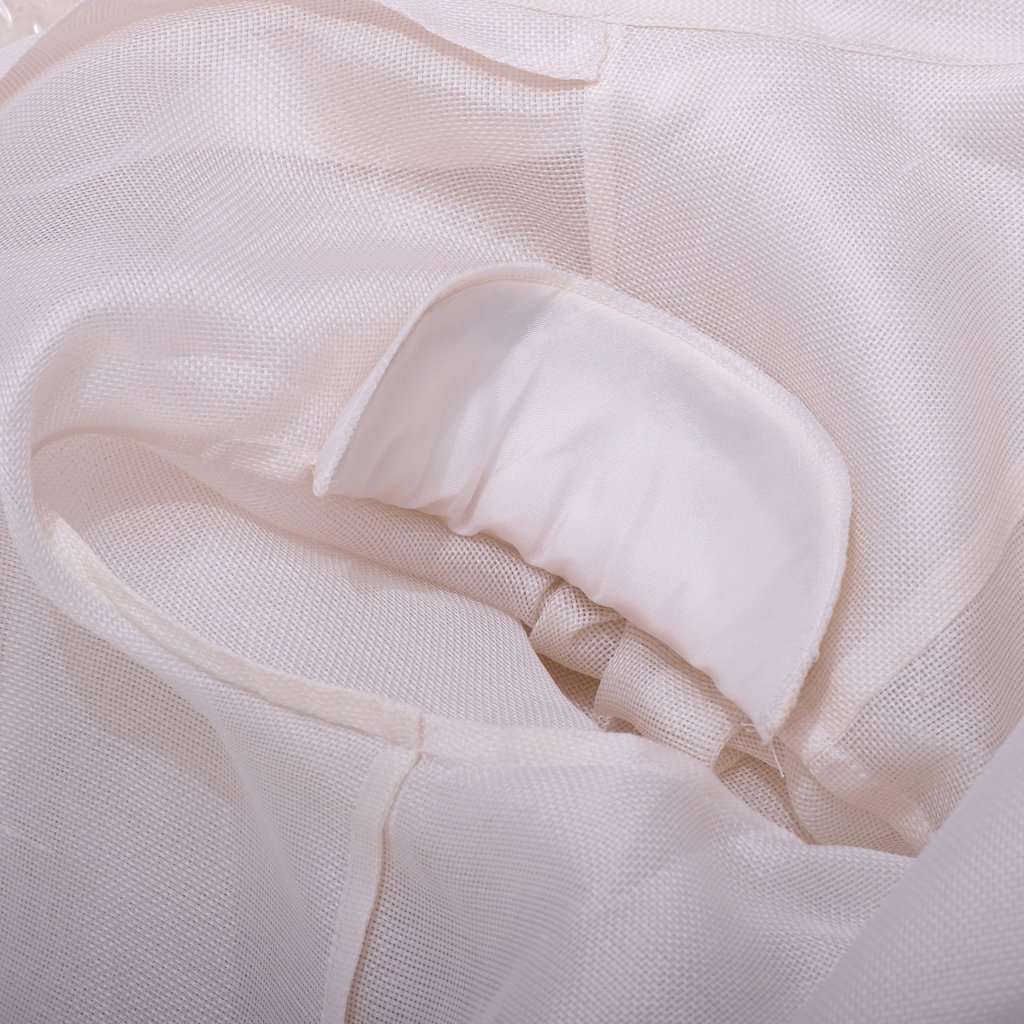 Yves Saint Laurent Rive Gauche Sheer Silk Blouse - '80s White Silk Good - Box View