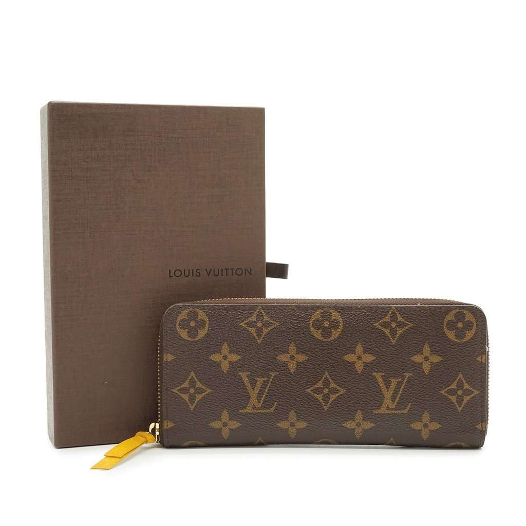Louis Vuitton Wallet Brown Canvas Good - Back View