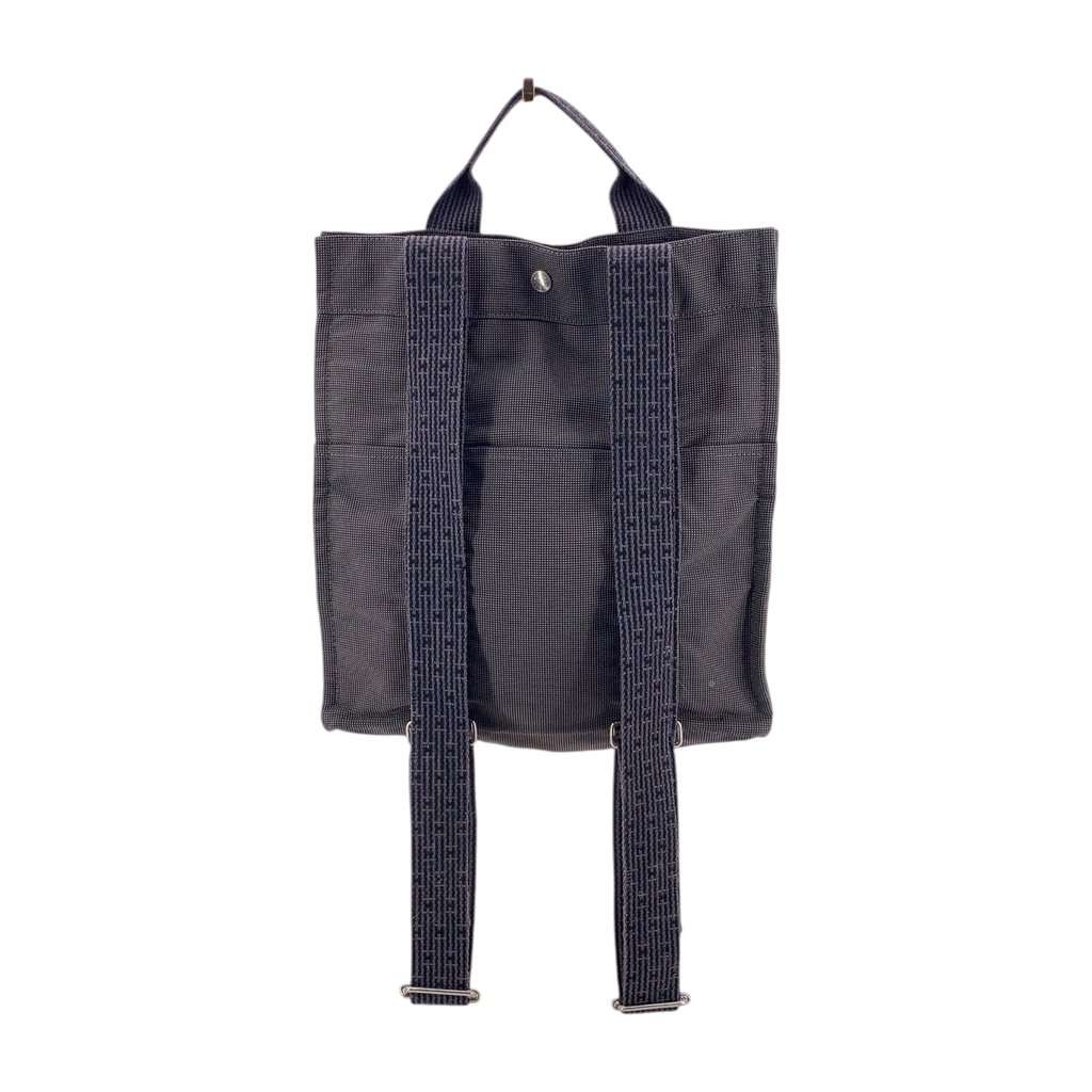 Hermes Backpack Herline Grey Leather Good - Inside View
