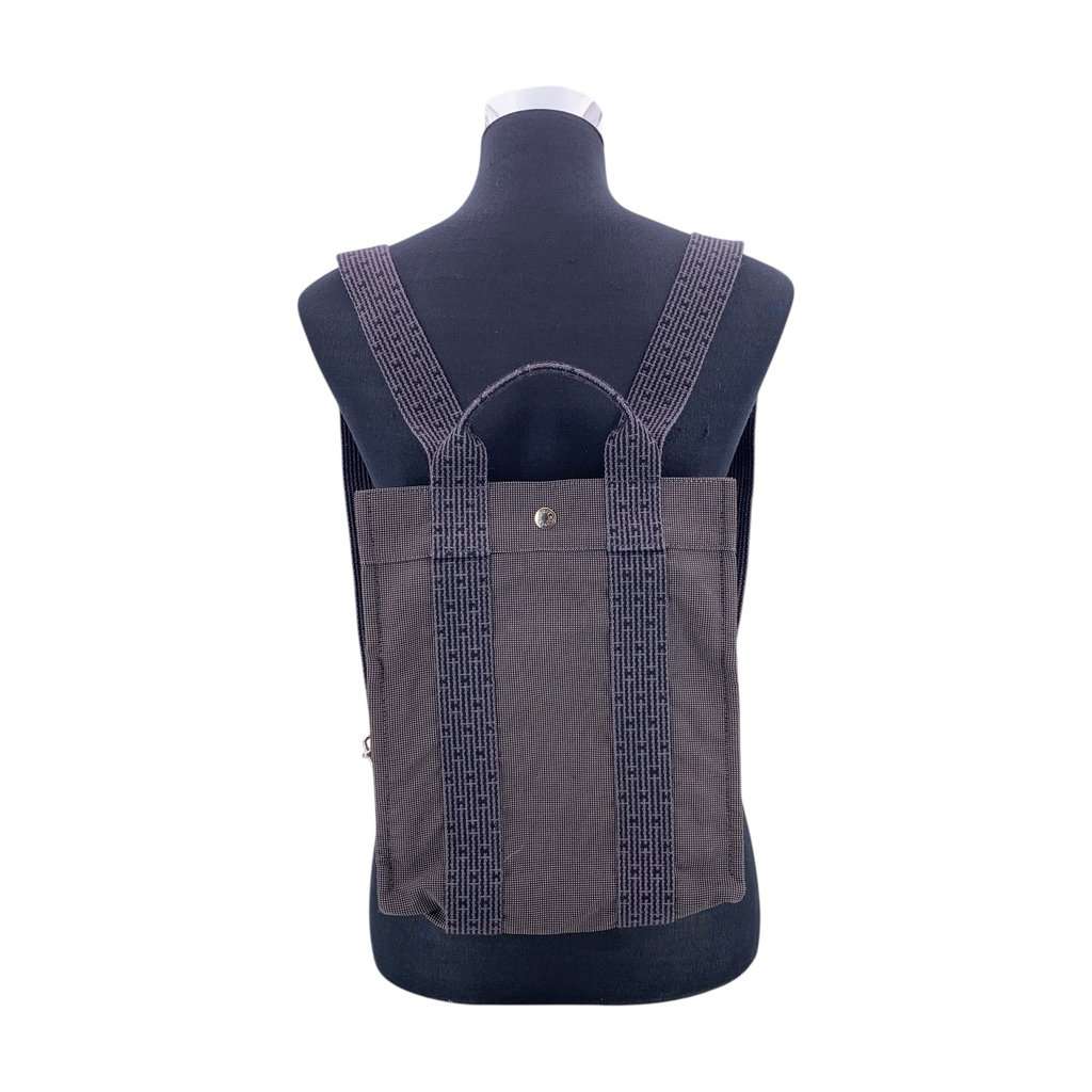 Hermes Backpack Herline Grey Leather Good - Inside View