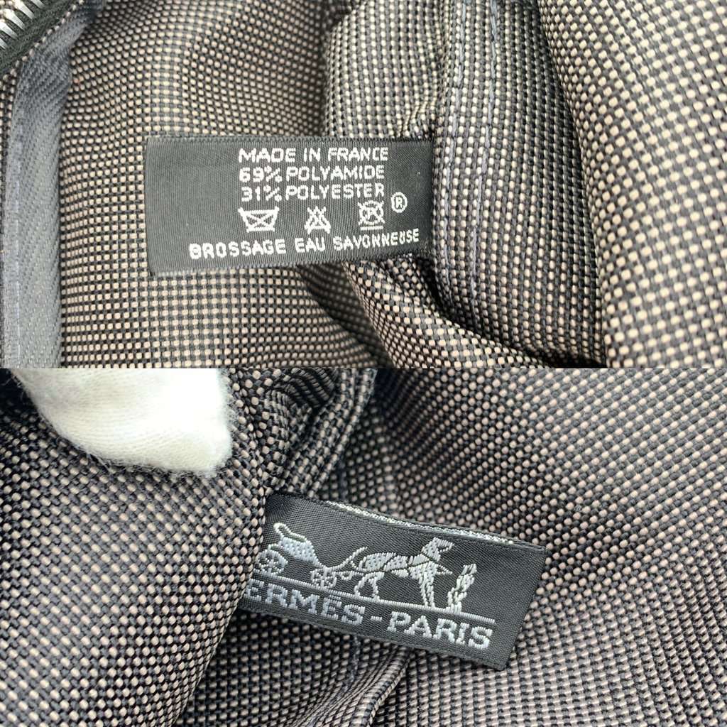 Hermes Backpack Herline Grey Leather Good - Box View