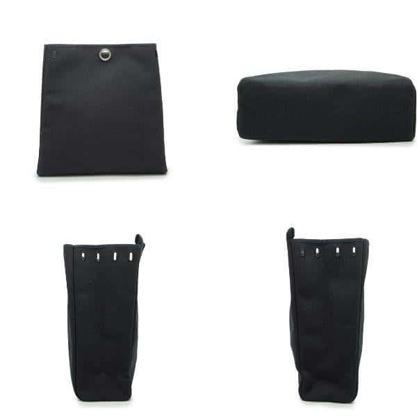 Hermes Shoulder Bag Herbag Black Leather Good - Model View