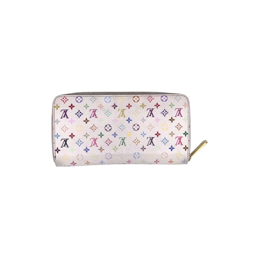 Louis Vuitton Wallet White Silk Good - Back View