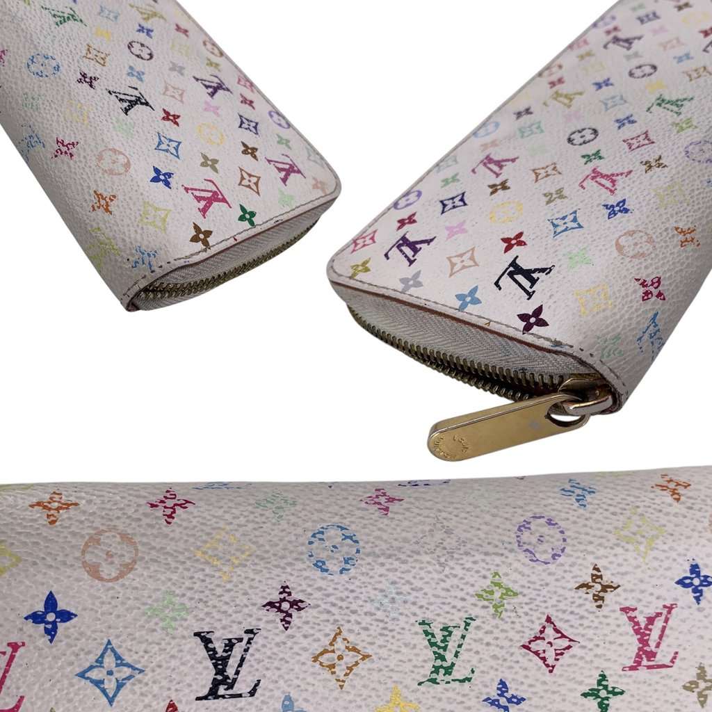 Louis Vuitton Wallet White Silk Good - Inside View
