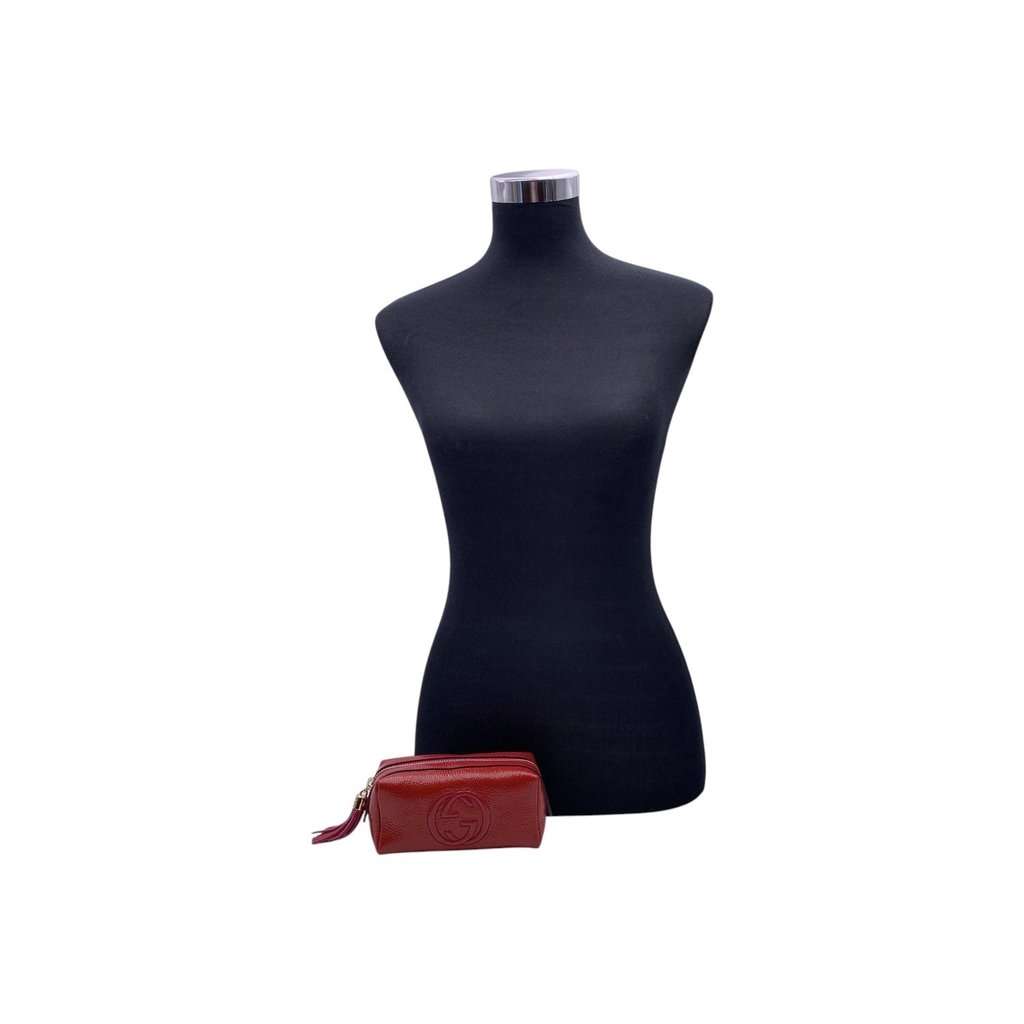 Gucci Clutch Bag Soho Red Leather Good - Back View