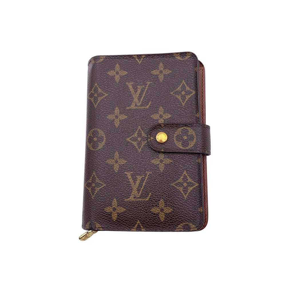 Louis Vuitton Wallet Brown Canvas Good - Front View