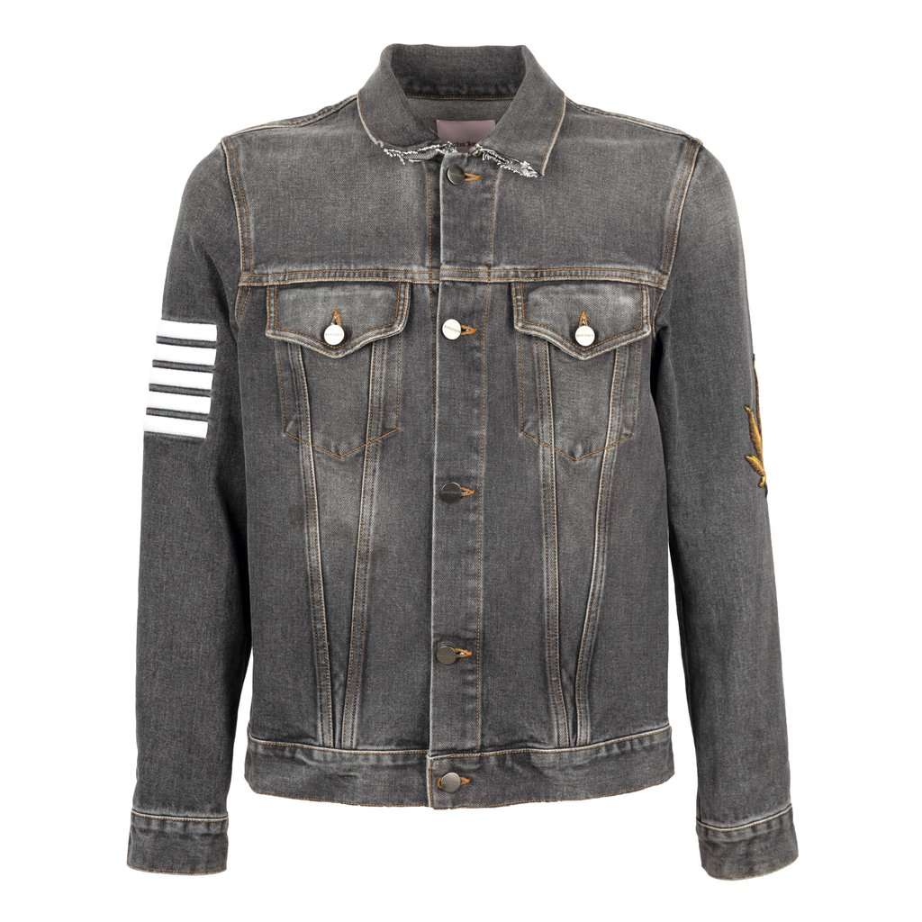 Unsigned Denim Jacket - '10s Grey Denim Good - Front View