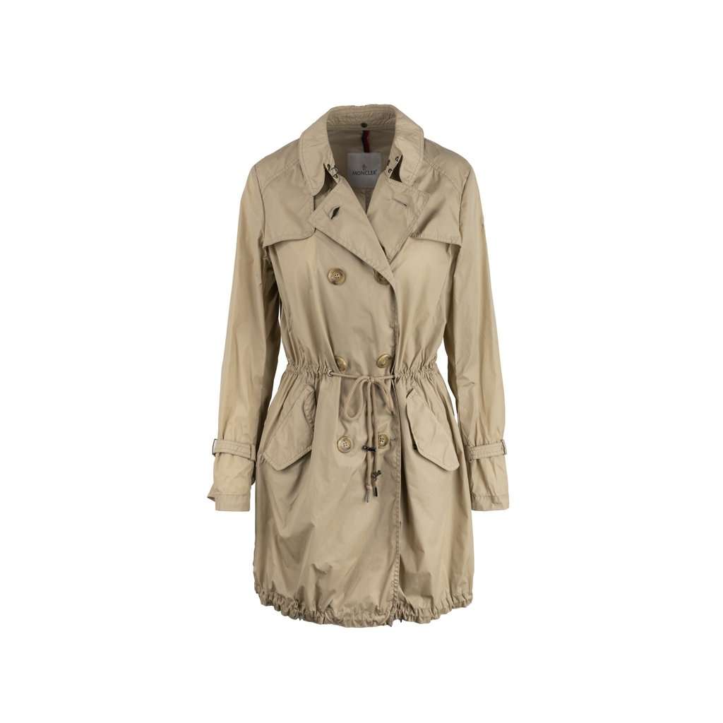 Moncler Trench Coat - '00s Beige Good - Front View