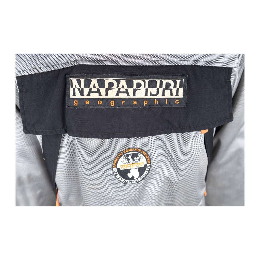 Unsigned Napapijri Grey Raincoat - '00s Grey Good - Inside View