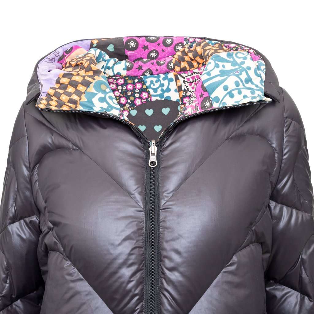 Unsigned Tsumori Chisato Hooded Reversible Down Jacket - '00s Black Good - Inside View
