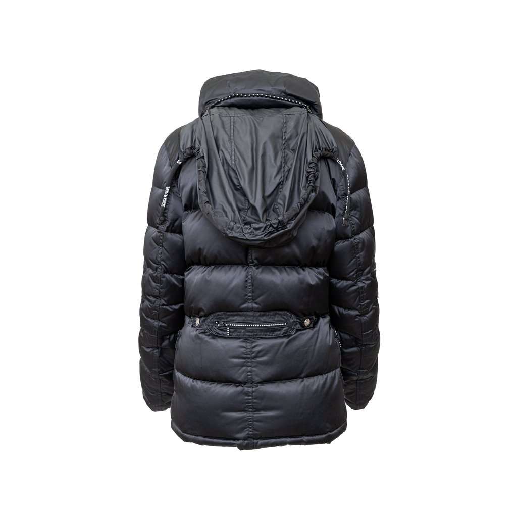 Sonia Rykiel Down Jacket With Zip - '00s Black Good - Inside View