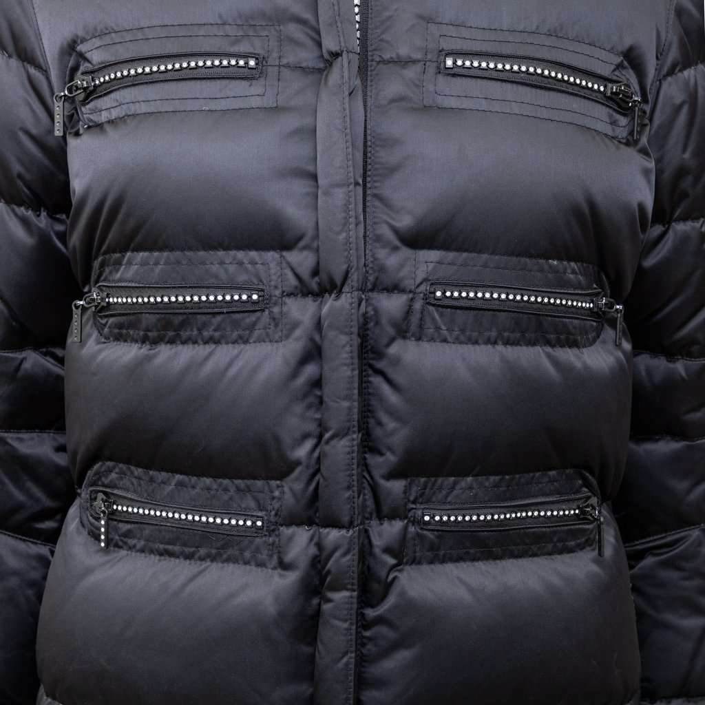 Sonia Rykiel Down Jacket With Zip - '00s Black Good - Model View