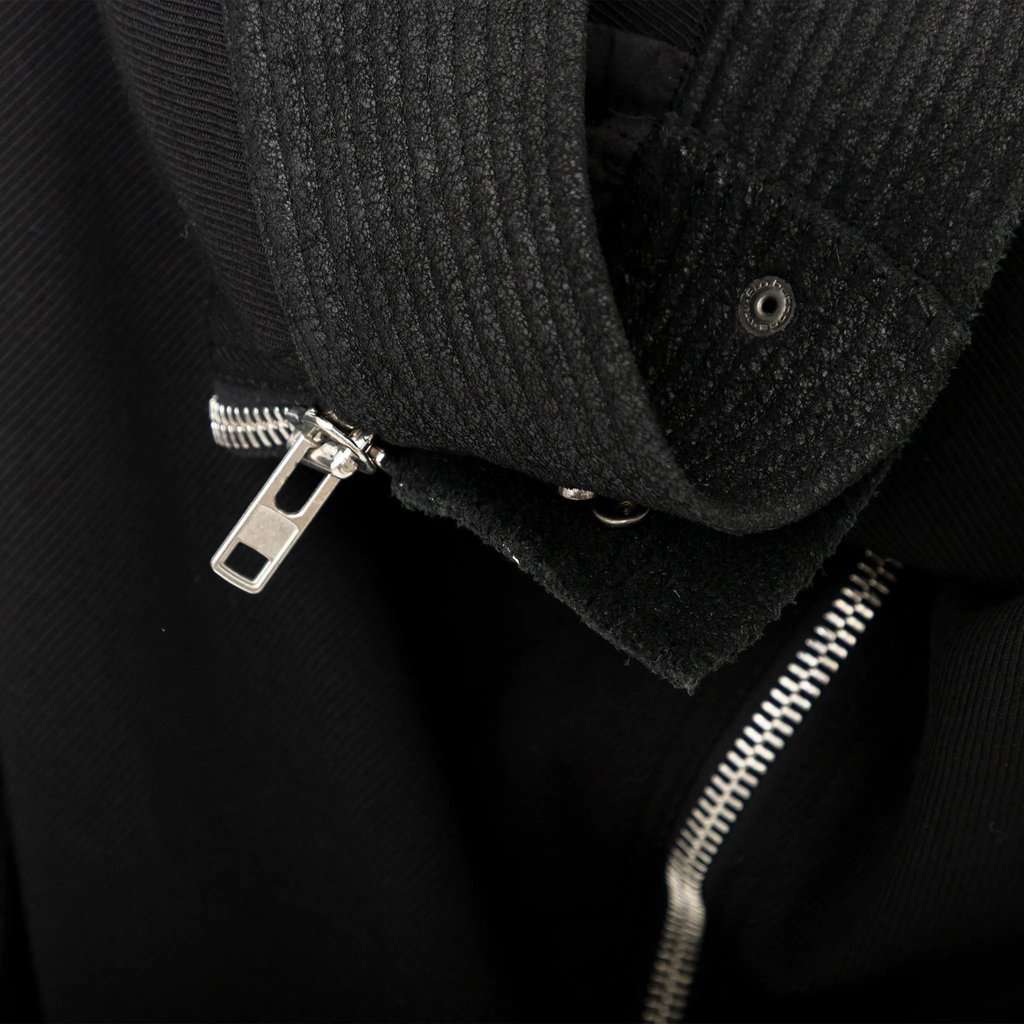 Rick Owens Asymmetrical Jacket - '10s Black Wool Good - Box View
