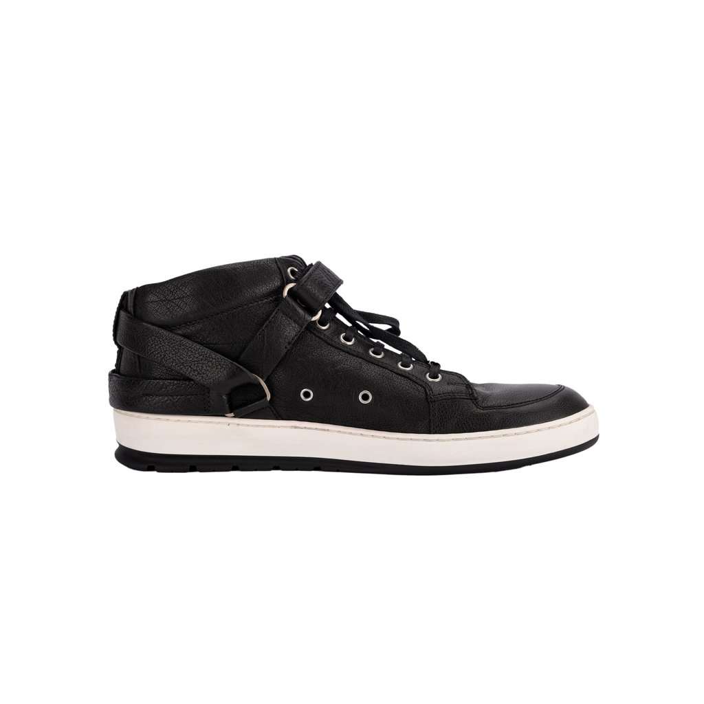 Christian Dior Dior Black Sneakers - '10s Black Leather Good - Front View