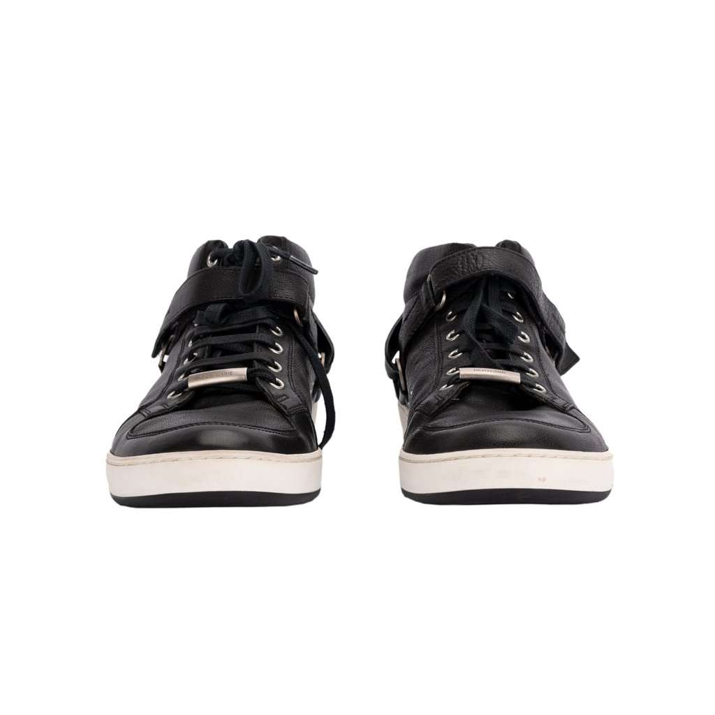 Christian Dior Dior Black Sneakers - '10s Black Leather Good - Back View