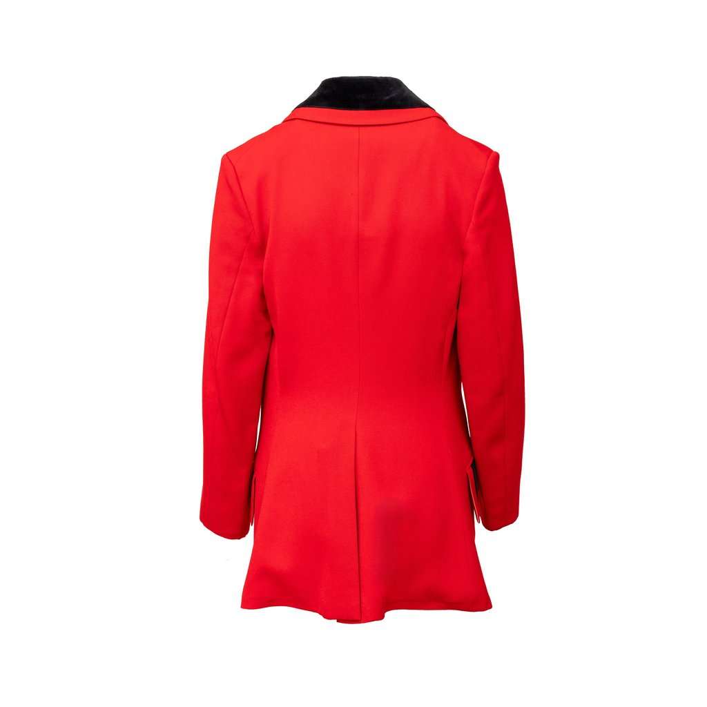 Vivienne Westwood Wool Coat - '90s Red Wool Good - Inside View