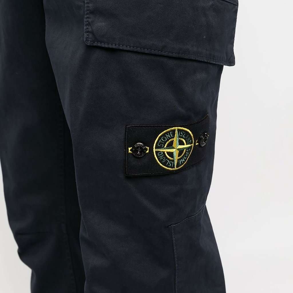 Stone Island Gabardine Cargo Pant - '20s Red Cotton Good - Box View