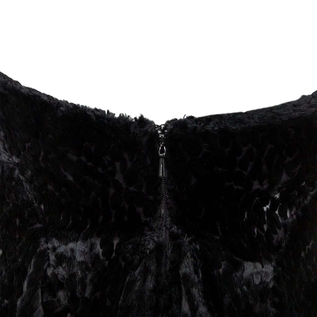Vivienne Westwood Label Faux Fur Halter Dress - '90s Gold Silk Good - Box View