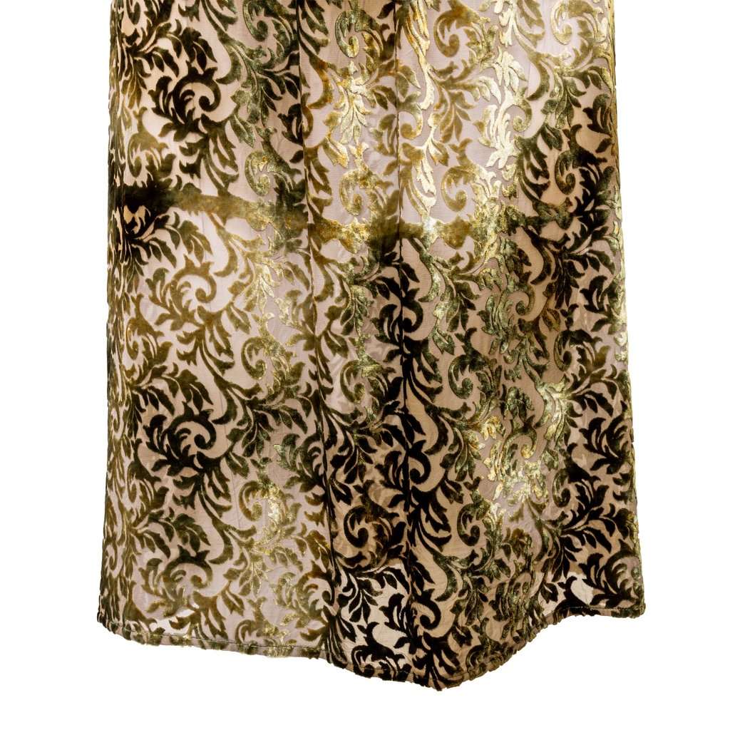 Roberto Cavalli Green Velvet Printed Dress - '00s Green Velvet Good - Inside View